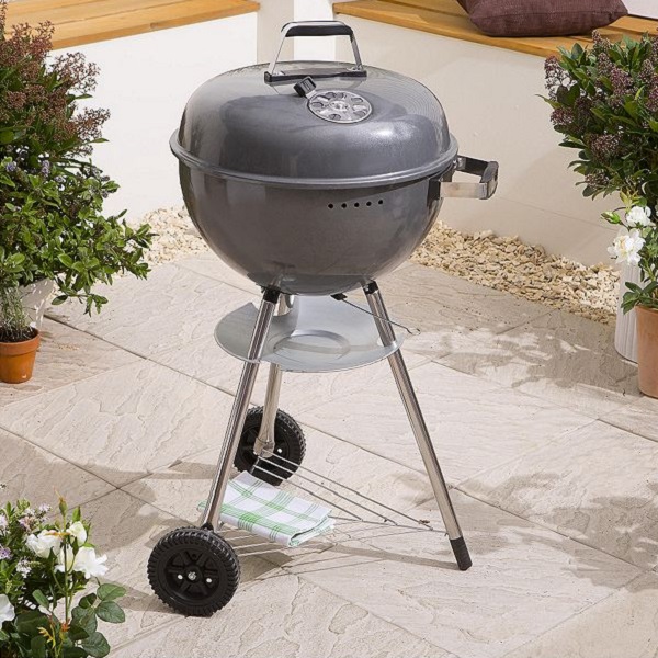 Tesco Kettle Charcoal BBQ Grey A eBay